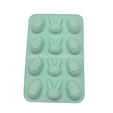 Easter Egg and Bunny Silicone Cake Mould